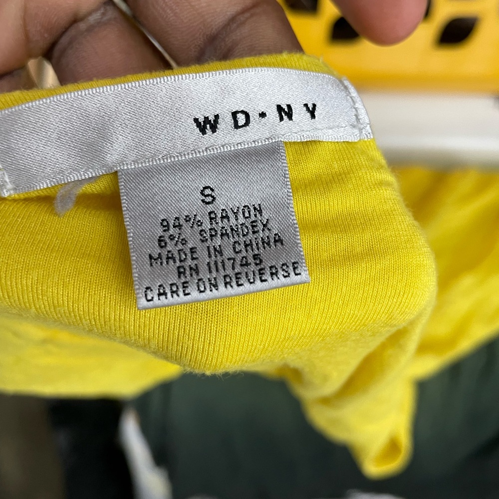 WD.NY Vibrant Yellow Rayon Blend Top